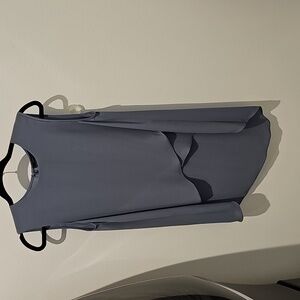 Asymmetrical Grey blouse with layers